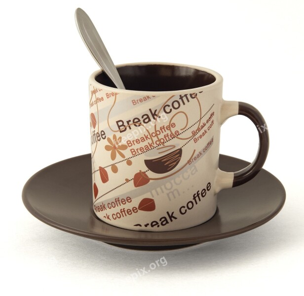 Coffee Break Drink Painted White Free Photos