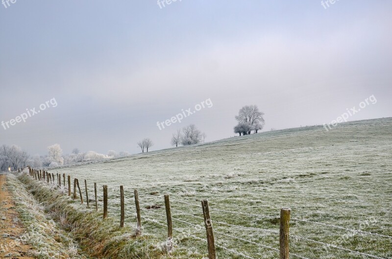 Landscape Frost Winter Cold Nature