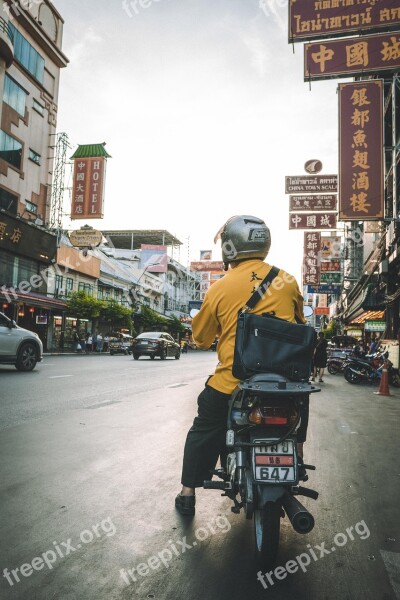 Thailand Moped Scooter Bangkok Asia