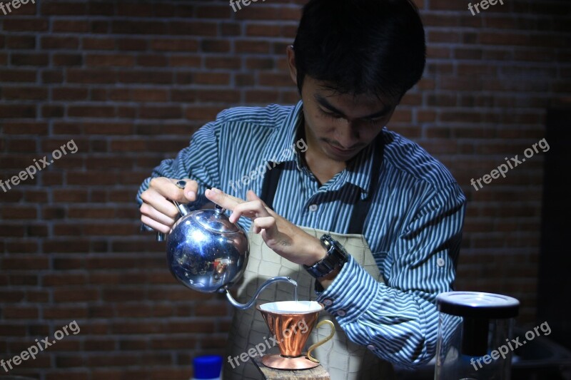 Coffee Barista Brewing Pour Over Specialty Coffee