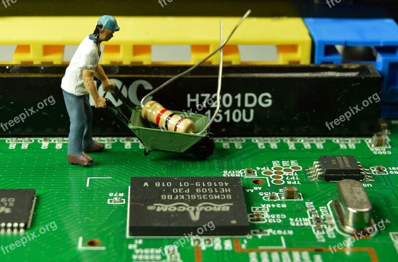 Miniature Worker Creative Work Small