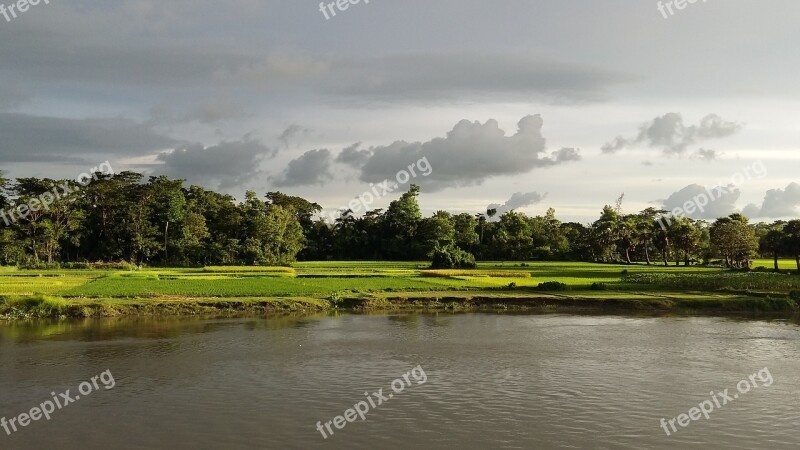 River Nature Sky Cloud Water