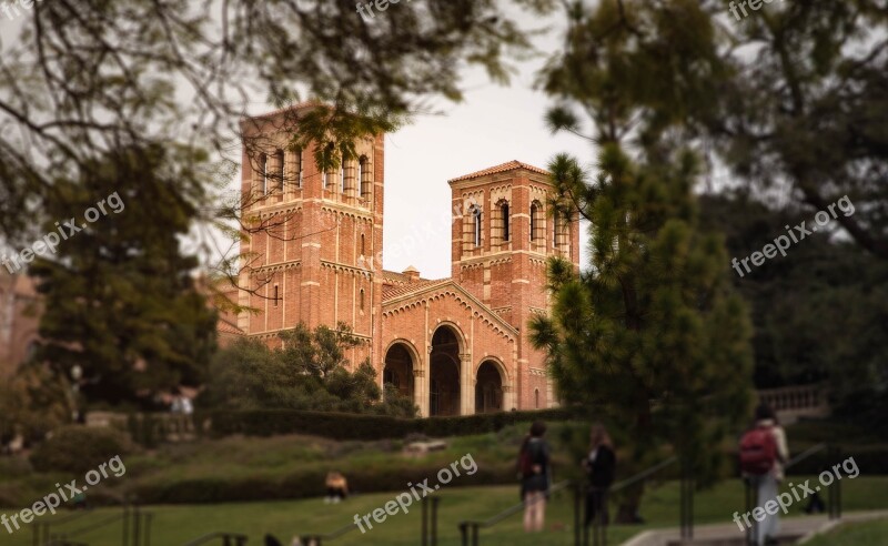 College Ucla California America Castle