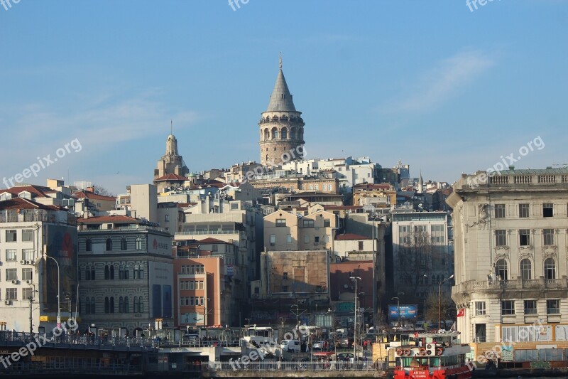 Galata Tower Galata Tower On Beyoğlu