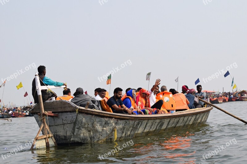 Boat Ganges River India Ghat