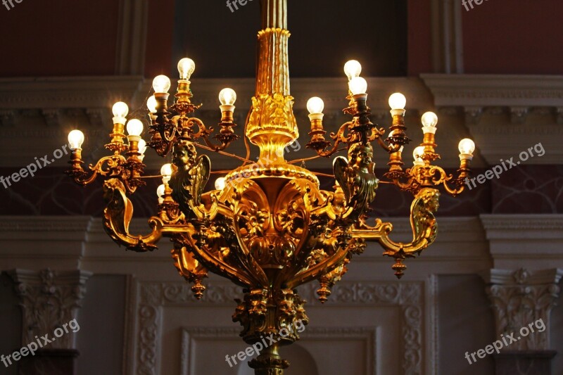 Chandelier Castle Castle Illuminations Golden Chandelier Splendor