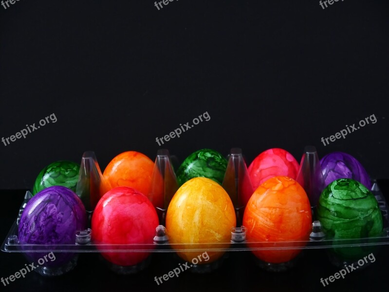 Easter Eggs Easter Colorful Colored Color