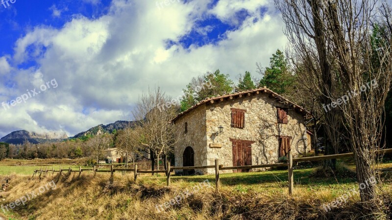 House Rural Landscape Nature Farm