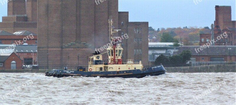 Liverpool Tug Boat Mersey Shipping