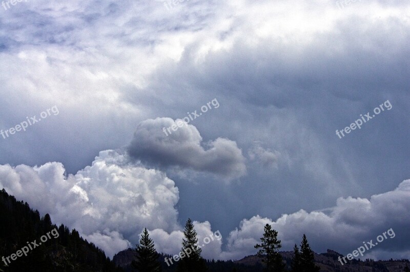 Dark Clouds In The Wilderness Dark Sky Storm Weather