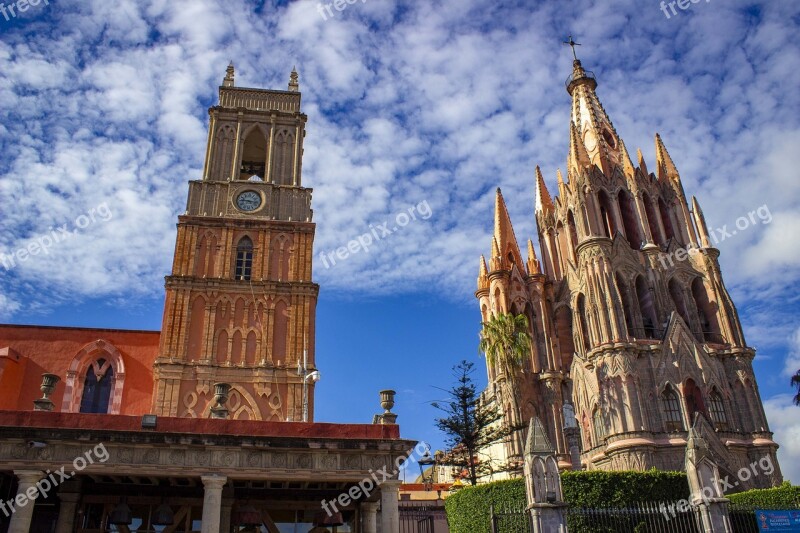 Mexico Colonial City Architecture Church Cathedral