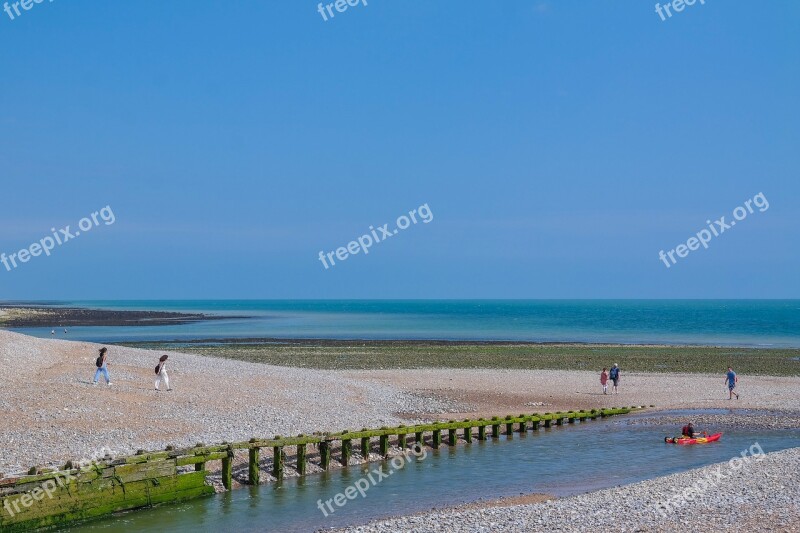 Sea Ebb Coast Beach Canoeing