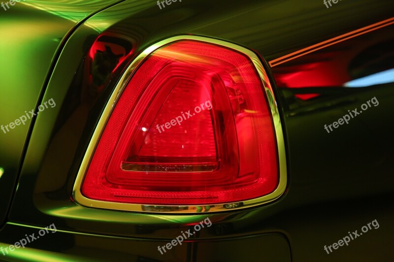 Car Headlight Tail Light Rear View Cut Out