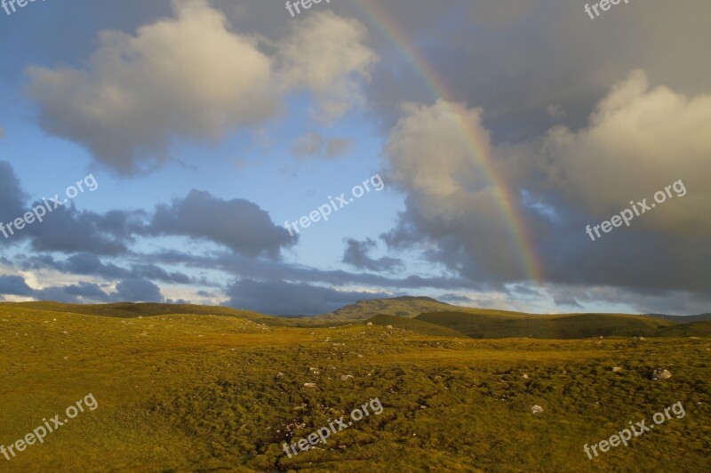 Hill Scotland Rainbow Lighting Mood