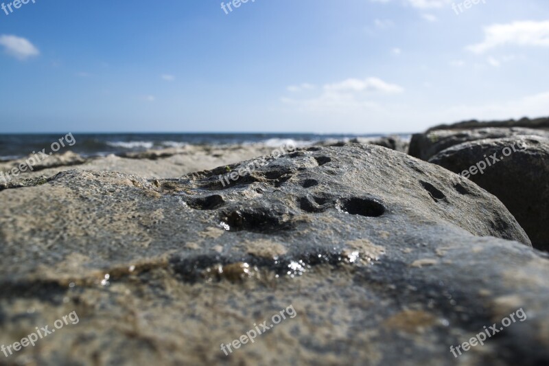 Rock Rocks Water Sea Costa