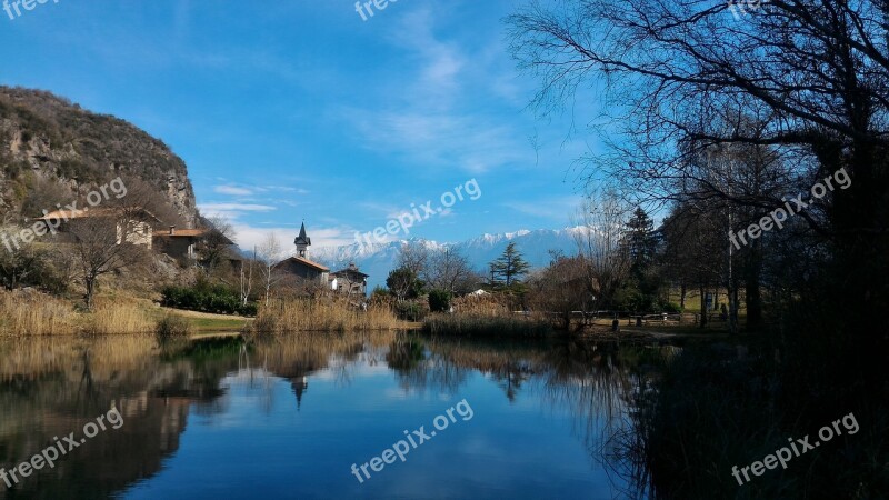 Nature Lake Mountains Landscape Water