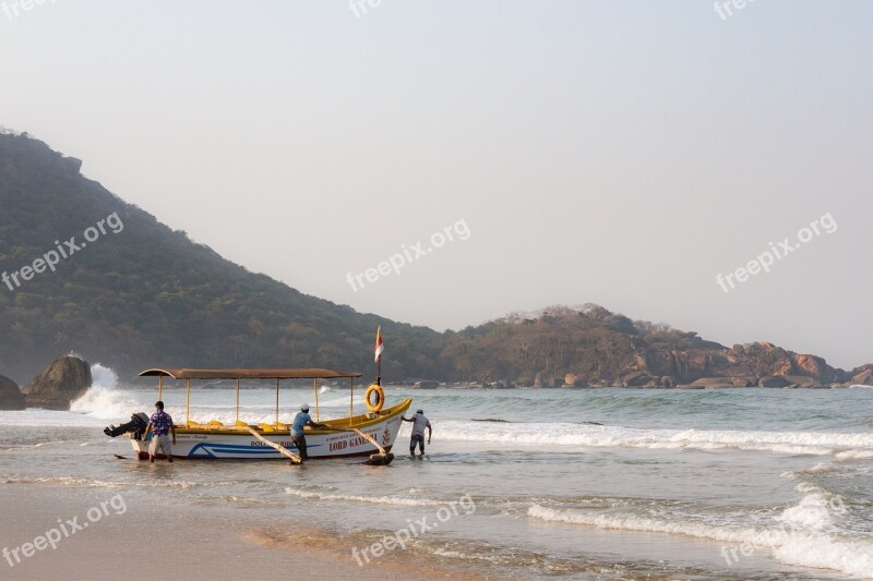 Boat Ocean Goa India Sea