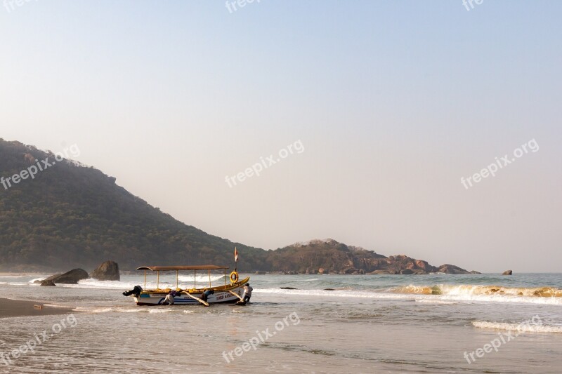 Boat Ocean Goa India Sea