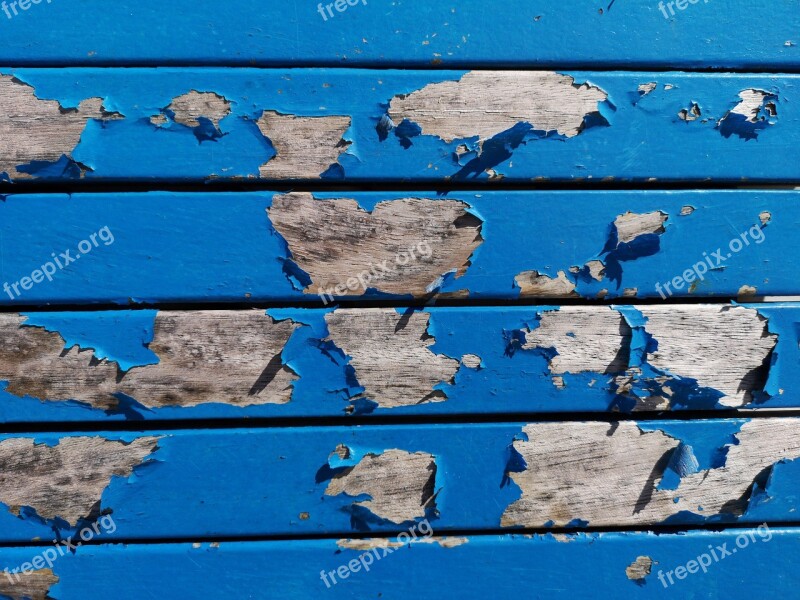 Blue Painted Old Wall Color