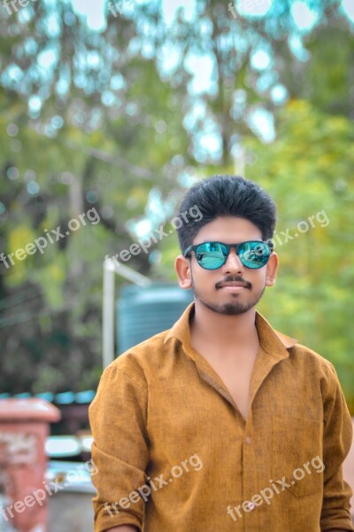 Young Boy Portrait Outdoor Pose