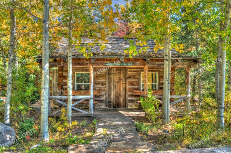 Vail Colorado Foliage Log Cabin