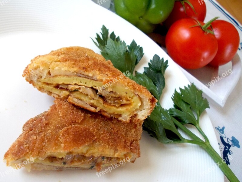 Stuffed Pocket Mushrooms Fried Dinner