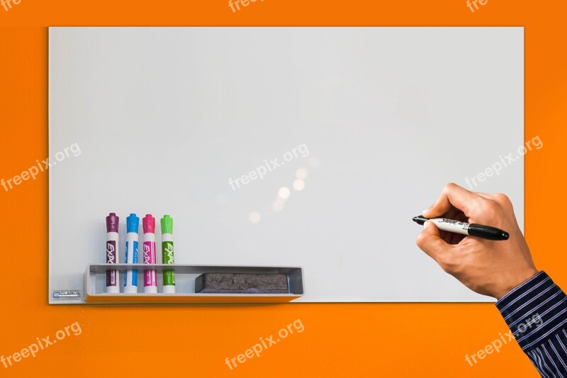 Mockup Whiteboard Hand Write Font