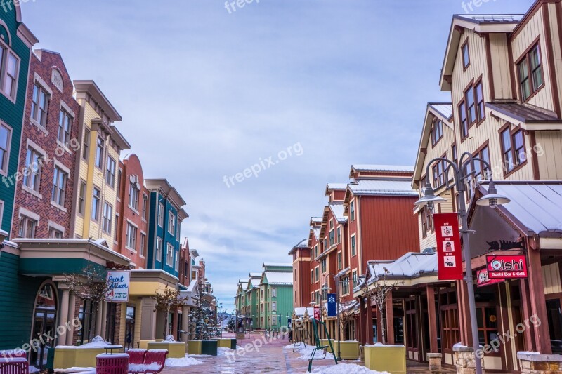 Park City Utah Snow Architecture