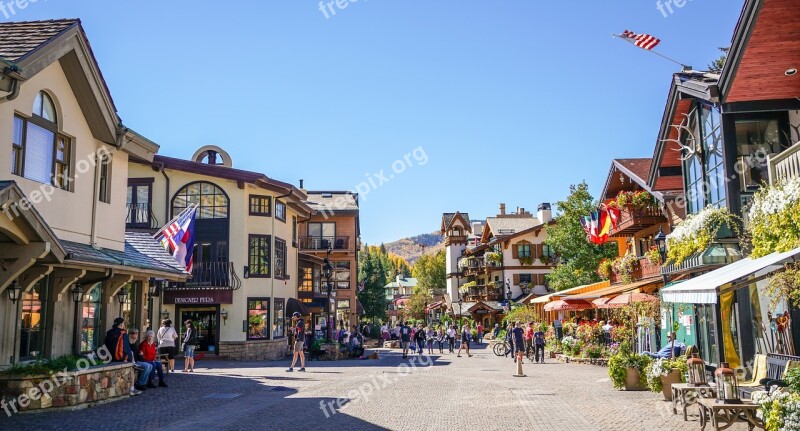 Vail Colorado Town Landscape Outdoor