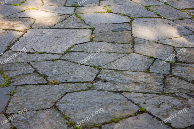 Flagstones Stone Road Ground Pattern