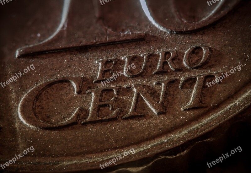 Euro Coin Penny Money Coins