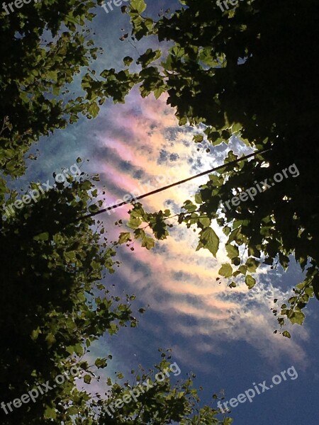 Sundog Sky Atmospheric Rainbow Cloud