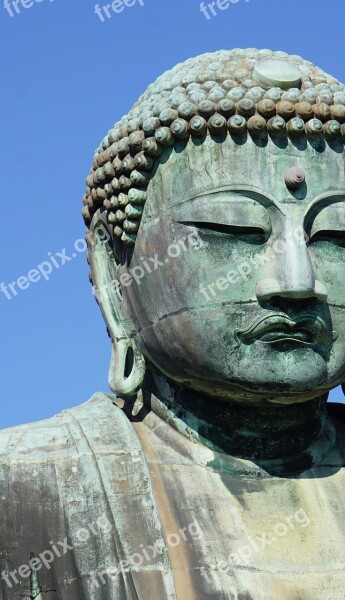 Buddha Big Buddha Japan Close Up Asia