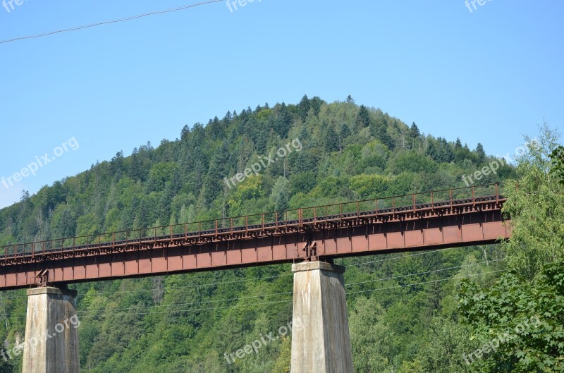 Bridge The Carpathians Mountains Travel Nature