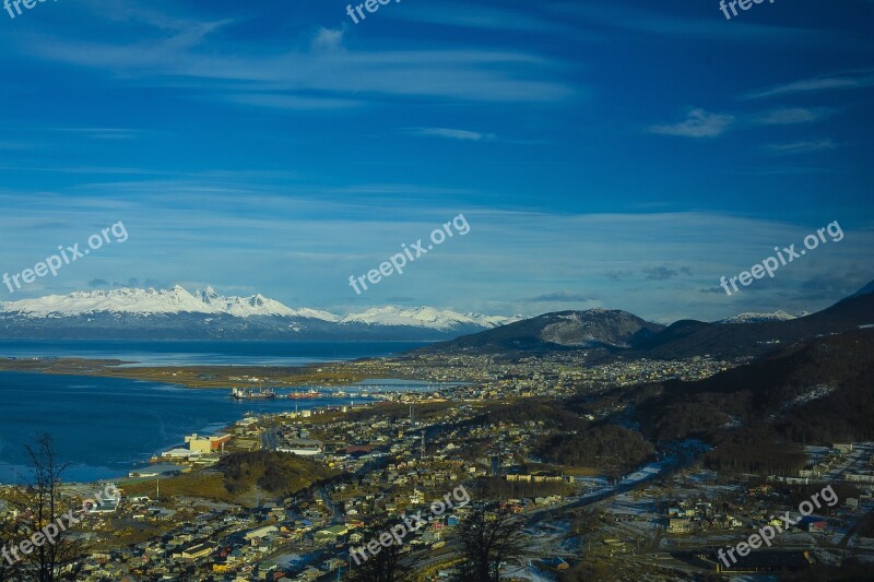 Ushuaia Beagle Channel Mountains Patagonia Argentina