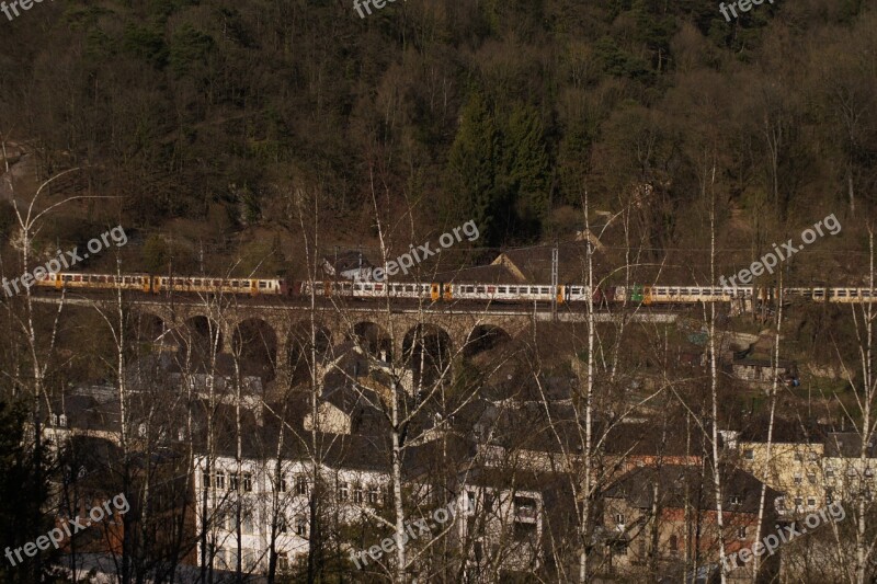 Bridge Architecture Train City Luxembourg