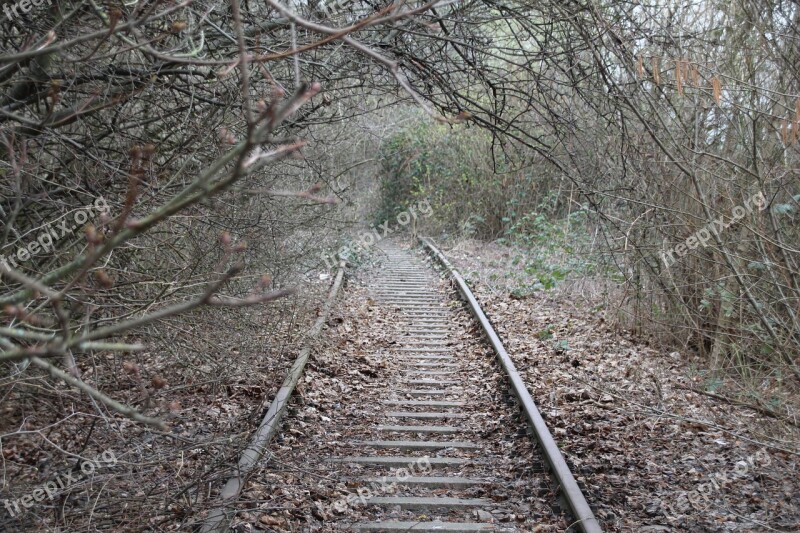 Track Rail Old Train Railway Premises