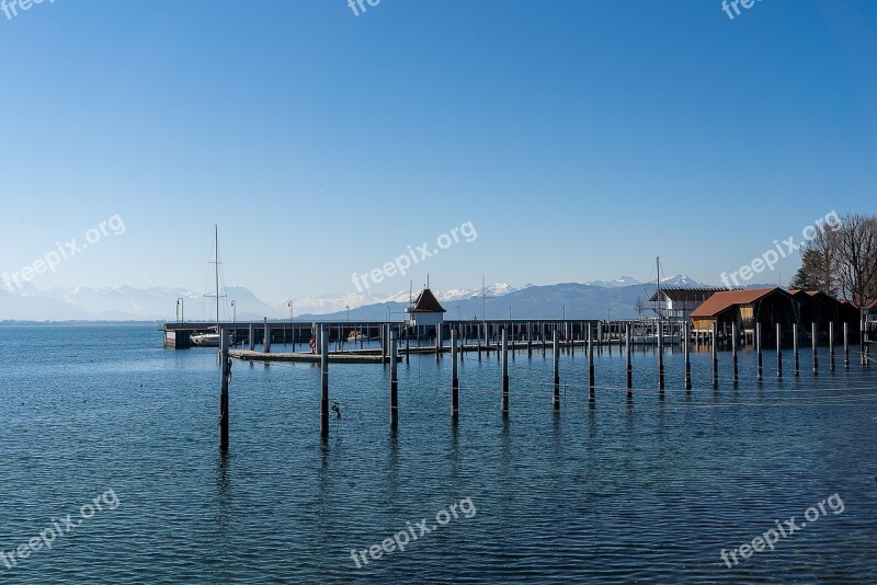 Port Silent Water Blue Sky