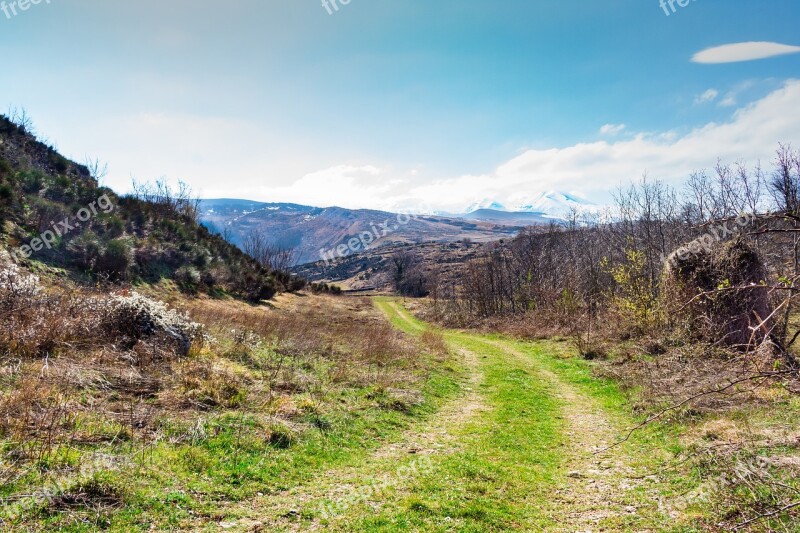 Road Green Nature Sky Landscape