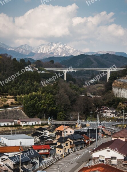 Mountain Village Slow Bridge Free Photos