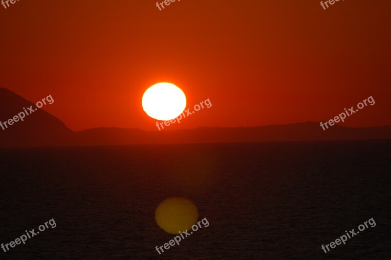 Romania Sunset Sun Colorful Landscapes