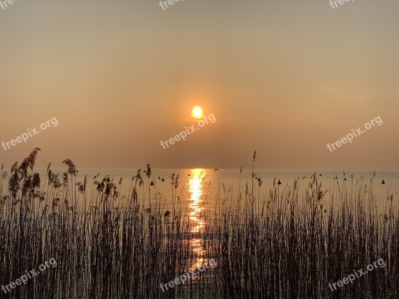 Sunset Lake Garda Nature Bella