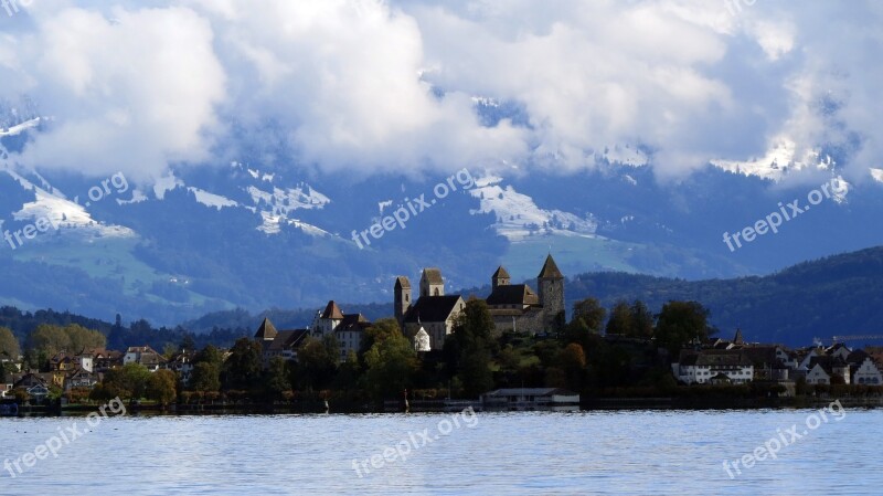 Landscape Nature Switzerland Rapperswil Lake Zurich