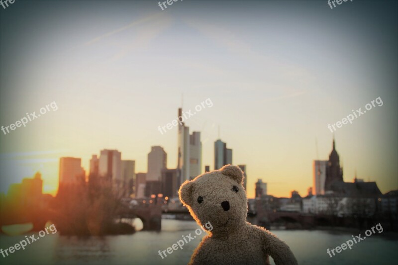 Frankfurt Skyline Teddy Teddy Bear Tourist