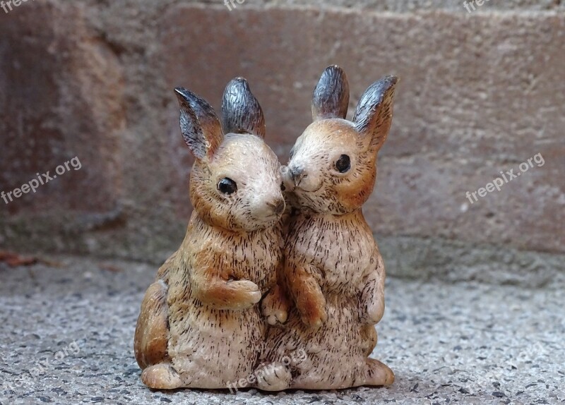 Hare Bunny Couple Couple Figure Easter