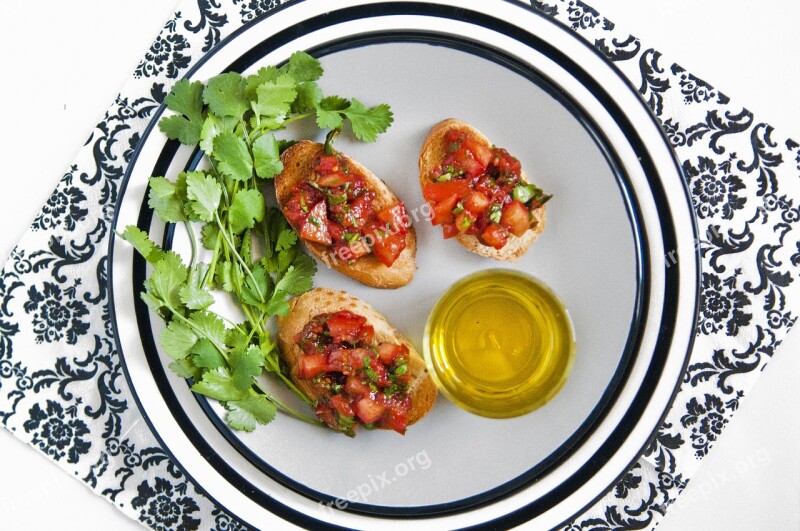 Tomatoes Tomato A Sandwich Bruschetta Cilantro