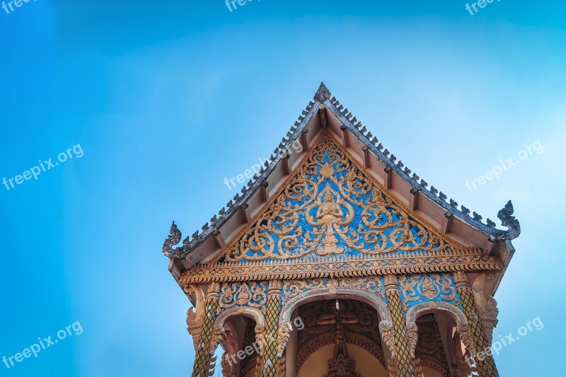 Laos Temple City Asia Buddhist