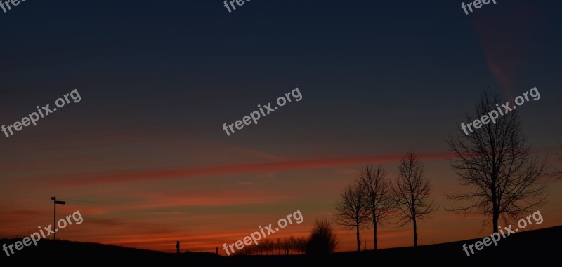 Sun Sunrise Landscape Sky Clouds