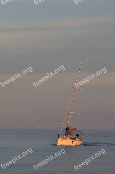 Lake Constance Sailor Abendstimmung Lake Sail