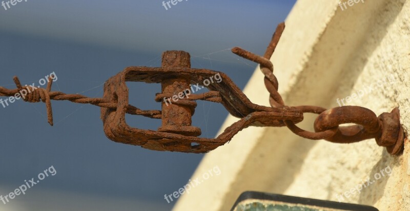 Oxide Wire Fence Rusty Rust